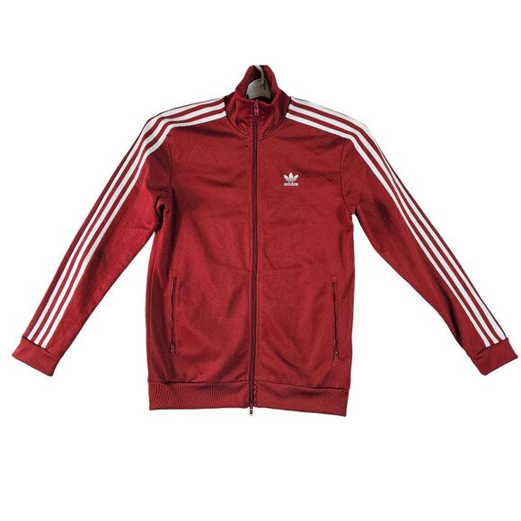 Adidas Originals Beckenbauer Track Jacket Rust Red Men's Sz S